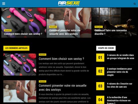 Site https://www.airsexe.com - Le magazine Airsexe.com : votre source d'informations rotiques
